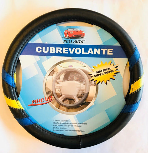 Makif Cubre Volante Cuero Boca Juniors Universal Premium 1