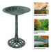 Pure Garden Patina Green Birdbath with Antique Design 2