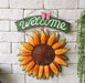 SKIPER URUGUAY Metal Vintage Hanging Floral Welcome Sign 5