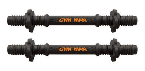 Gymman 2 Rubber-Coated Dumbbells 30 mm with PVC Caps 0