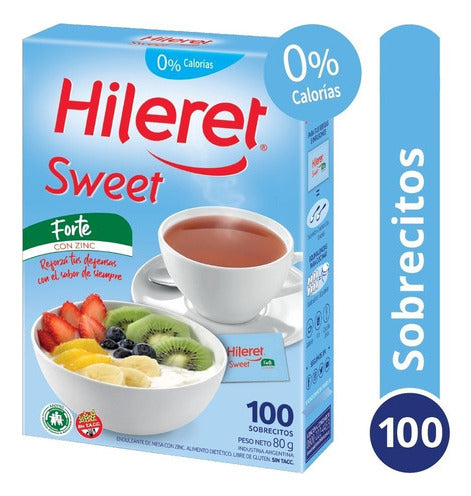 Hileret Sweet Pack X6 Edulcorante Hileret Sweet Azucar Light 100 Sobres 1