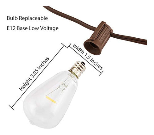 Myhhlites Guirnalda De Luces Solares Para Exterior, Impermea 1