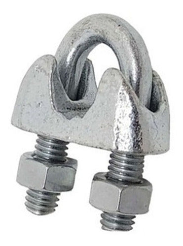 Set of 10 Galvanized Cable Clamps 3/16" by Dogo 0