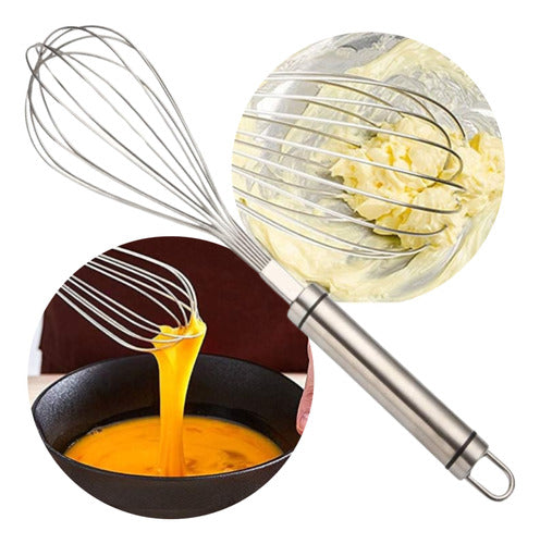 Aloha Manual Whisk Stainless Steel Kitchen Baking Tool 0