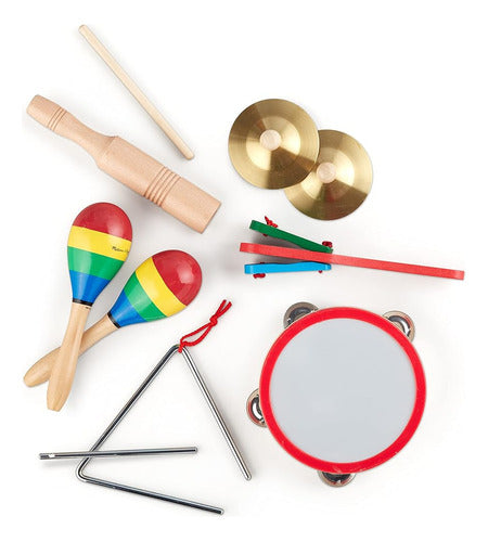 Melissa & Doug Band-in-a-Box! Metallic Sound! Clap! - Musical Instruments Set 3