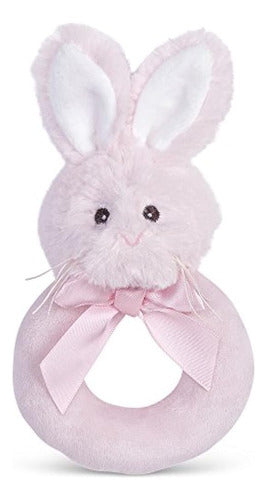 Bearton Baby Lil Bunny - Sonajero De Anillo Suave De Peluche 0