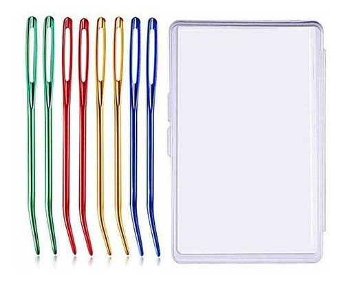 UOOU Yarn Needle, Weaving Needle Tapestry Needle Bent Needles for Crochet Large Eye Darning Needles with Storage Box 0