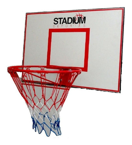 Stadium Combo Tablero + Aro De Basquet + Pelota Drb N°7 Evolution 2