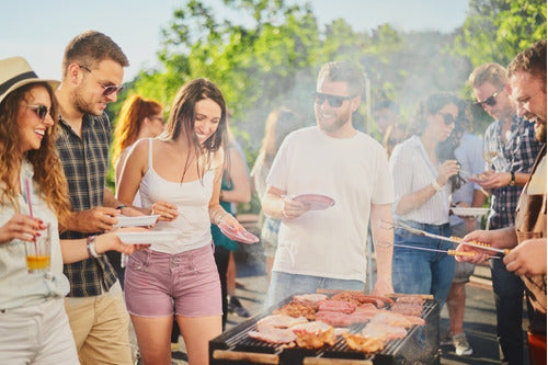 Provoletera Hierro Tabla Asado Madera Chorizos Pala Atizador 1