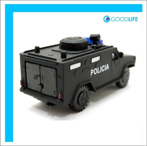 Sacapuntas Camioneta Policia Swat Coleccion Metalico 674a 1