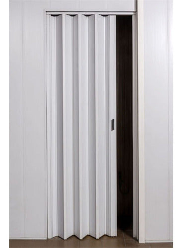 Reinforced 10mm White PVC Folding Door 0.65x2m Complete Offer 0