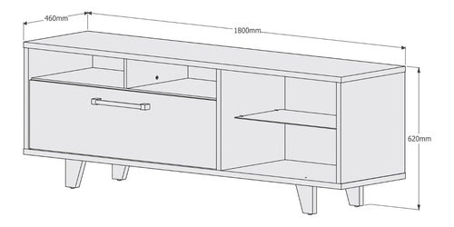 Multi Muebles Rack TV For Living Up to 72 Inches 6