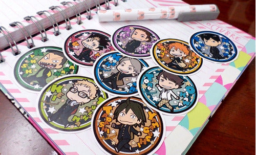 Moemoe Anime Circular Stickers Set - Haikyuu! 2