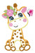 Elma Matrizes Giraffe Animal Embroidery Machine Matrix for Girls with Flowers 1347 0