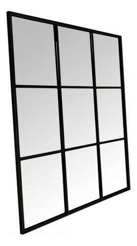 GE deco Iron and Glass Framed Mirror 120x80cm 0