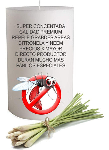 Amore di Cosenza 5 Citronella Candles +150 Hs Each Super Natural Repellent Against Dengue! 0