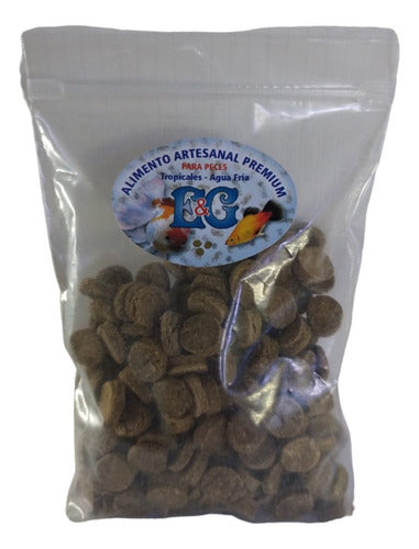 Handcrafted Fish Food E&G with Vegetables for Bottom Feeders 100g 0