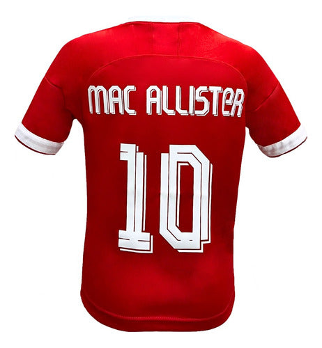 Kids Liverpool Mac Allister 10 Football Jersey 1