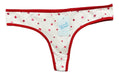 Nuevas Mujeres Pack of 12 Low Rise Printed Cotton Thongs 2