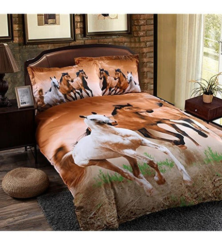 Wowelife Juegos De Cama De Caballo Galopante Conjunto Comple 0