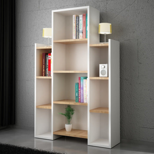 Modern Living Room Bookshelf Organizer BM-209 0