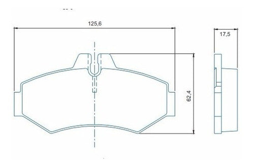 Pastillas Freno Mercedes Benz Vito 114 Trasera 1