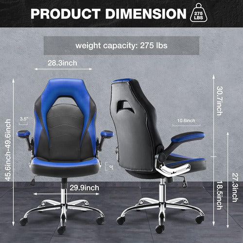 Olixis Task Office Desk Chair Con Reposabrazos Abatibles Y S 1