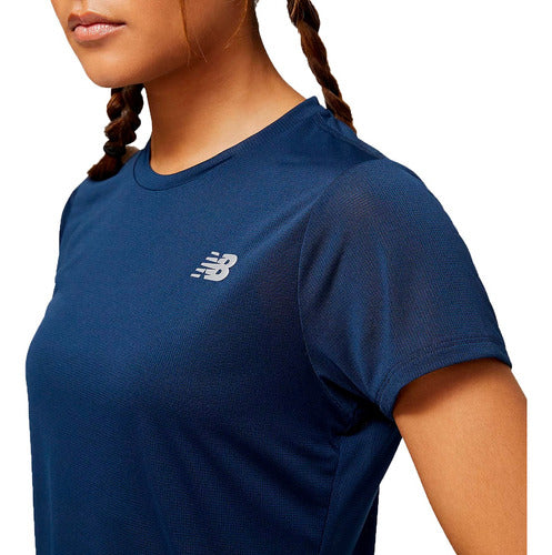 New Balance Women's Accelerate Running Shirt Navy Blue 3