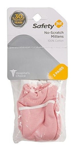 Seguridad 1st No Scratch Mittens Pink Packs 0