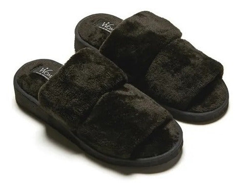 Plush Double Strap Slipper Promesse Wo35006tr 7