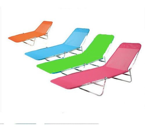 Outdoor Easy Set Foldable Beach Pool Chair 10 Positions Anti-Chlorine 0