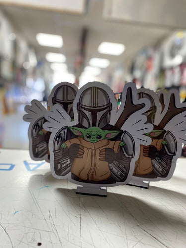 Centro De Mesa Baby Yoda Mandalorian Memoestampados 1