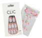 Clic Press On Almond Pink Love Nails - 24 Units 4