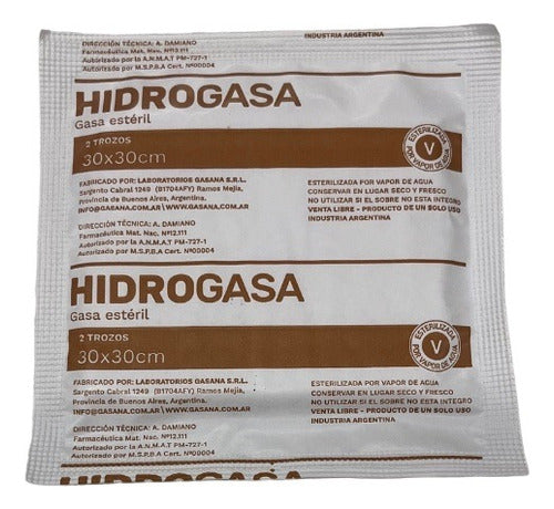 Hidrogasa 100 Sterile Gauze Packs - 30cm x 30cm, 2 Pieces 1