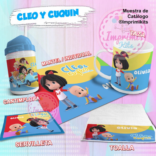 Imprimi Kits Plantillas Set De Jardin Sublimar Diseños Cleo Y Cuquín 1