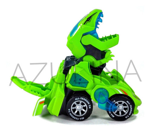 Dogman Dinosaurio Auto Transformer Tiranosaurio Luz 3D Música Pilas 5