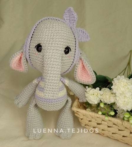 Muñeco De Apego / Elefante / Tejido Crochet / Amigurumi 0