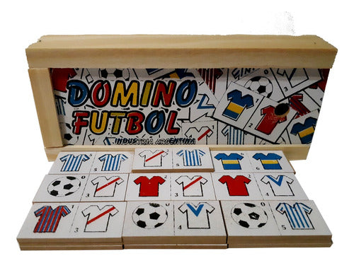 A.M Juego Domino Futbol En Madera Para Chicos 0