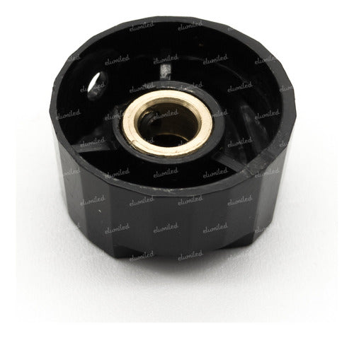 Black Knob Potentiometer D25:H14 with Bronze Bushing x1 1