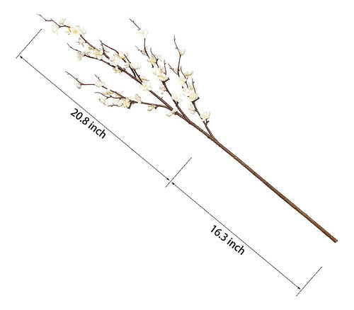 ~? Ammyoo 4 Pcs Artificial Plum Blossom Party Decoraciones F 2