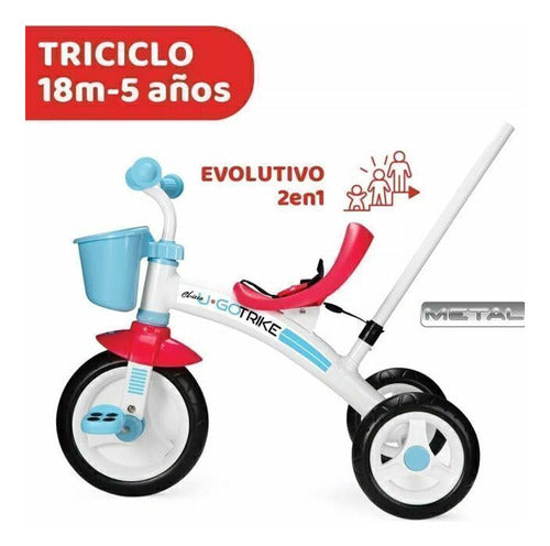 Chicco Triciclo Infantil U Go 2 En 1 Con Barra De Arrastre 1