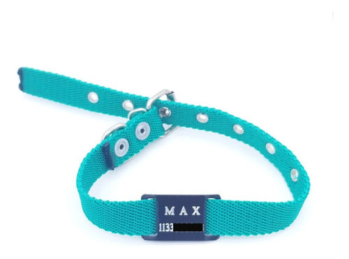 Colorful Dog Tag with 2cm Collar Attachment 0