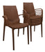 Set of 6 Melody Plastic Rattan-Like Reinforced Quality Chairs 15