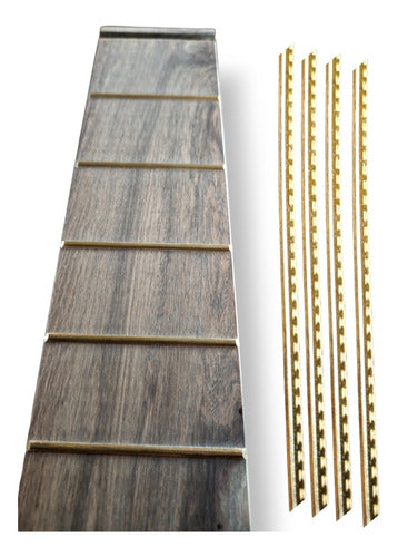 Guayubira Fingerboard with Bronze Frets + 4 Bronze Fret Strips 0