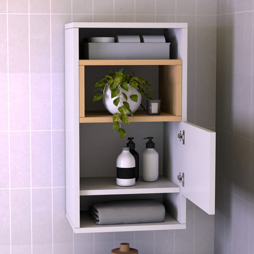 Floating Shelf for Bathroom or Laundry Room Organizer 2