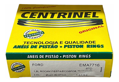 Centrinel Juego De Aros De Rectificación Ford Rocam 1.6 * Std * 0