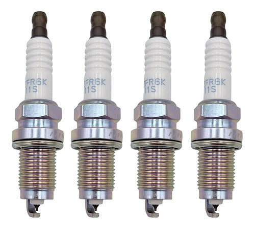 NGK Honda Civic 1.8 16V Up to 2011 IZFR6K11S Spark Plug Kit x4 1