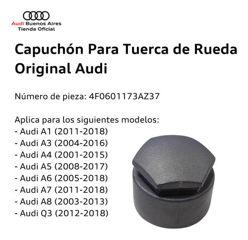 Wheel Nut Cap for Audi Q3 2012 to 2018 1