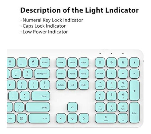 Teclado Inalámbrico Cimetech, Teclado Avanzado De Tamaño 2