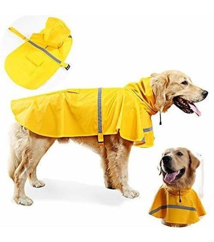 JWPC Dog Raincoat - Adjustable Waterproof Jacket for Dogs 0